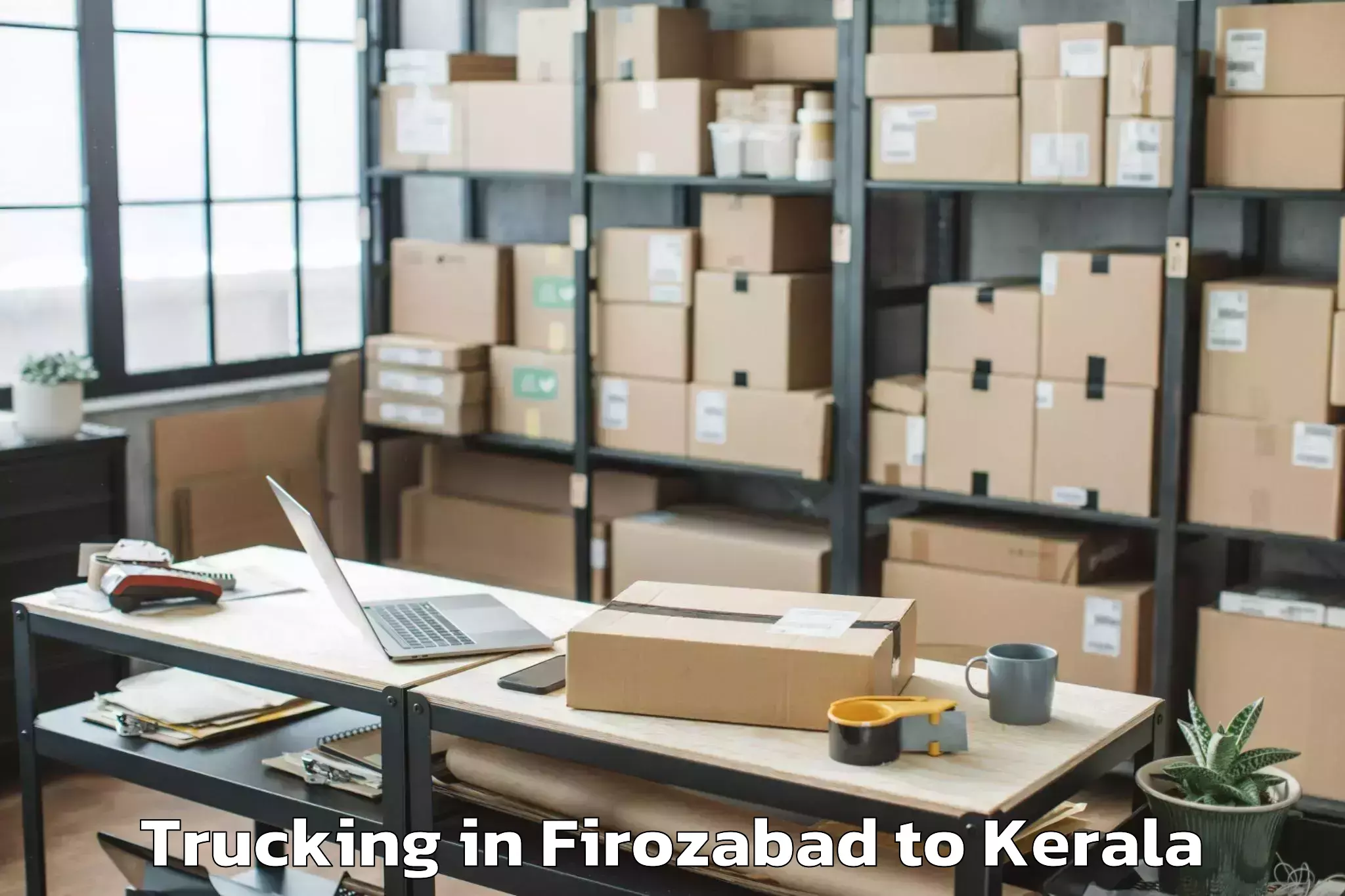 Professional Firozabad to Marayur Trucking